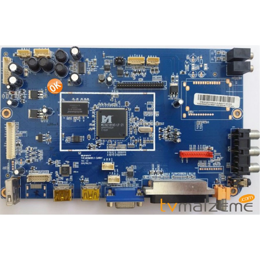 TVE.MS6M181.1-SUNNY ,SN032LD6M181-V2FSM ,32 İNÇ SAMSUNG PANEL ,  TVE.MS6M181.1 ,VER:1.3 ,ANAKART ,MAİN BOARD
