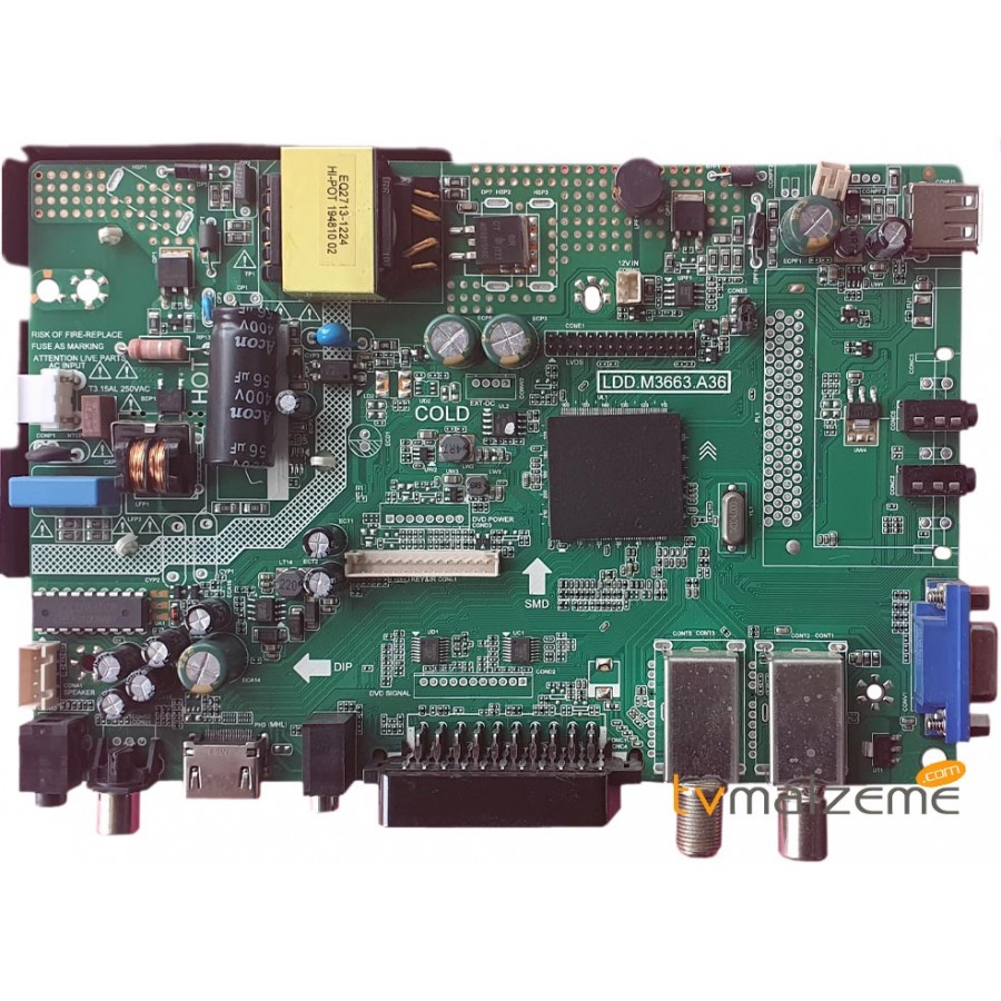 LDD.M3663.A36 ,YUMATU 22 ,2020MTY01 ,ANAKART ,MAIN BOARD