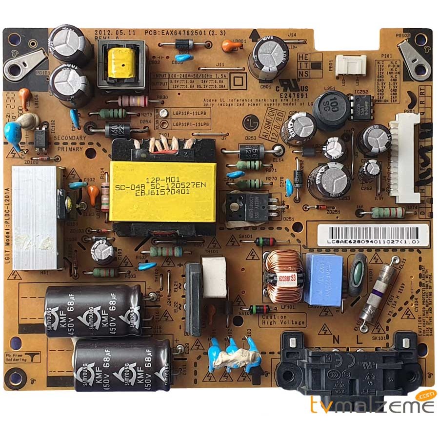 EAX64762501-2.3 ,LG 32LS3450 ,POWER BOARD ,POWER SUPPLY