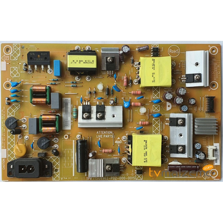 TPV 715G8962-P02-000-001S PLTVHQ331XADH PHILIPS 43PFS5803/12 POWER BOARD BESLEME KARTI PSU TPV 715G8962-P02-000-001S PLTVHQ331XADH PHILIPS 43PFS5803/12 POWER BOARD BESLEME KARTI PSU