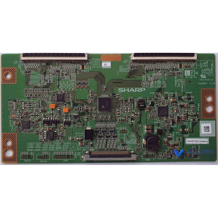 CPWBX RUNTK DUNTK 4973TP ZZ UE40EH6030W T-CON BOARD ADRES KARTI CPWBX RUNTK DUNTK 4973TP ZZ UE40EH6030W T-CON BOARD ADRES KARTI