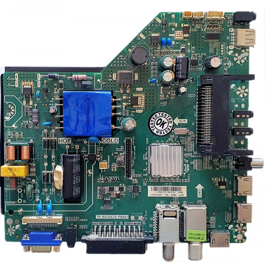 AWOX U3900STR TP.MS3663S.PB801 LC390TA2A ANAKART MAİN BOARD
